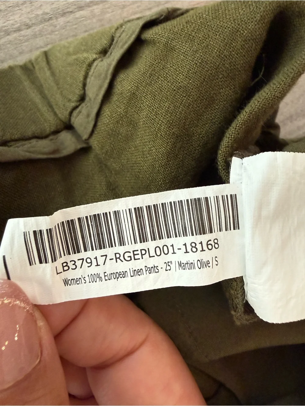 Quince Women's 100% European Linen Pants - 25 / Martini Olive / S